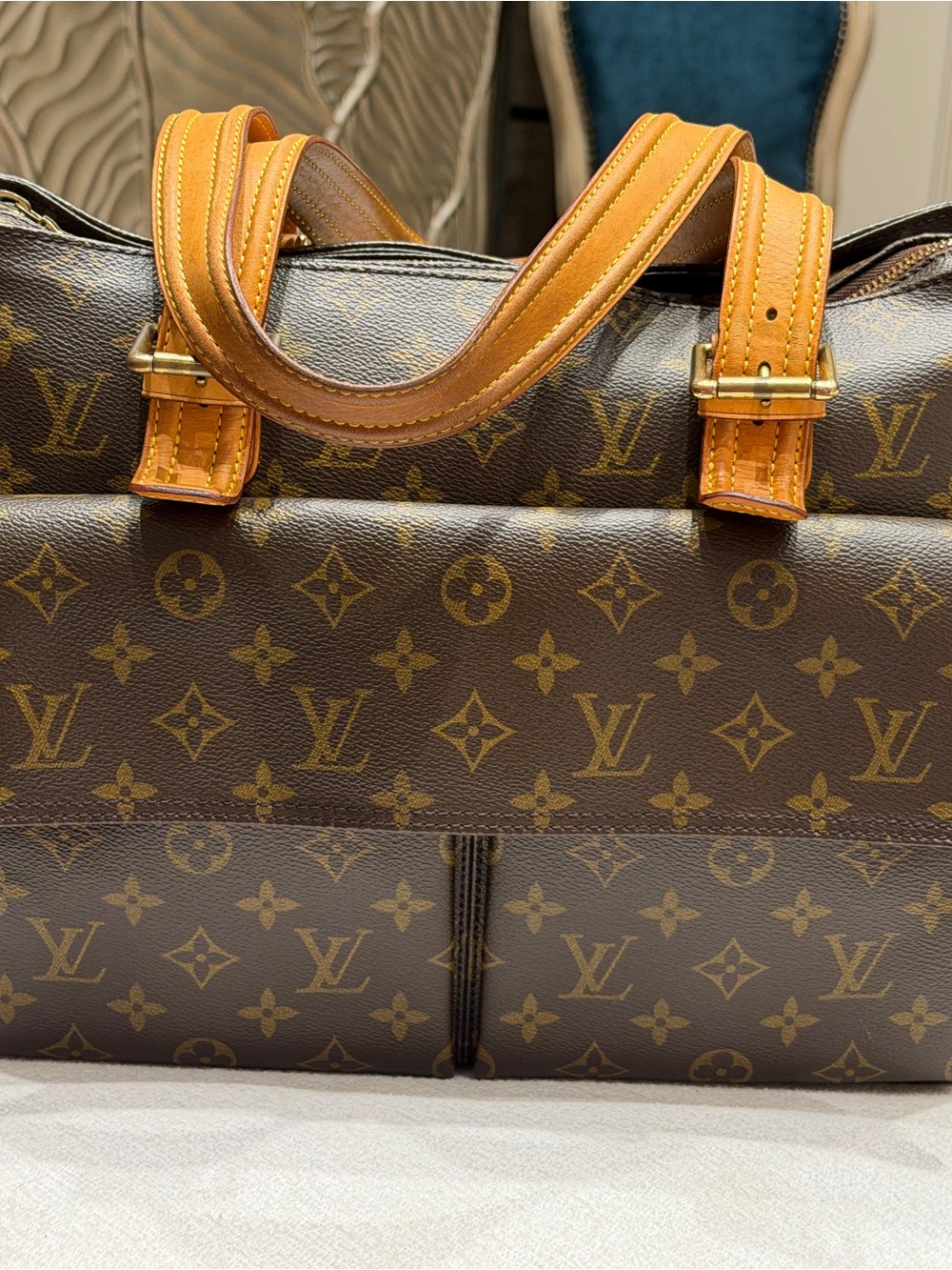 Louis Vuitton Monogram Canvas Tote with Vachetta Handles